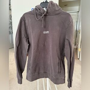 All Saints Men's Charcoal Hoodie